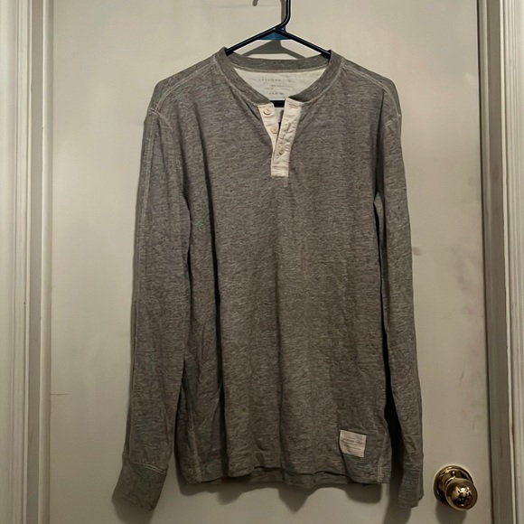 American eagle gray collared shirt - Picture 1 of 3